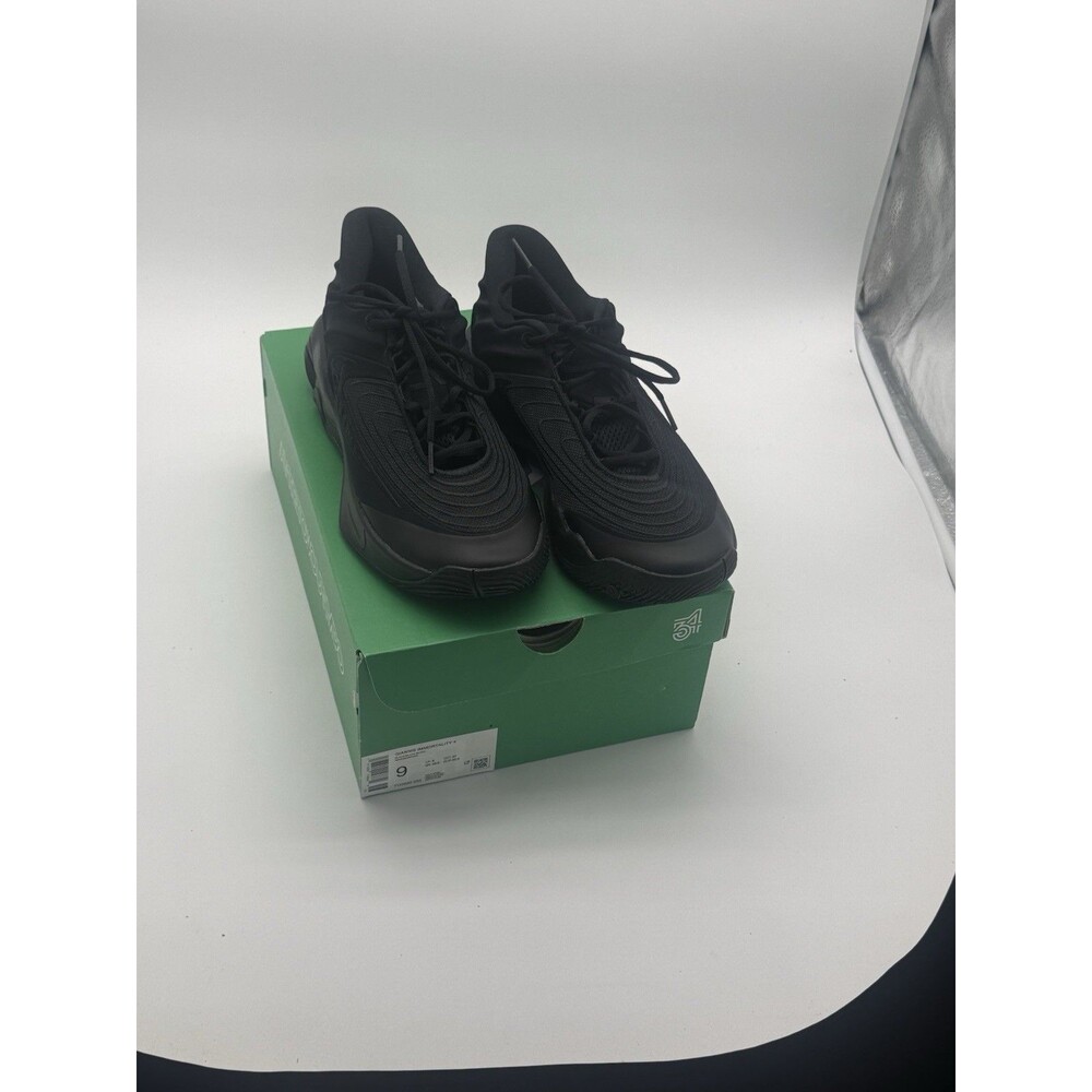 Nike Giannis Immortality 4 Triple Black Basketball Sneaker FQ3680-003 Mens Sz 9